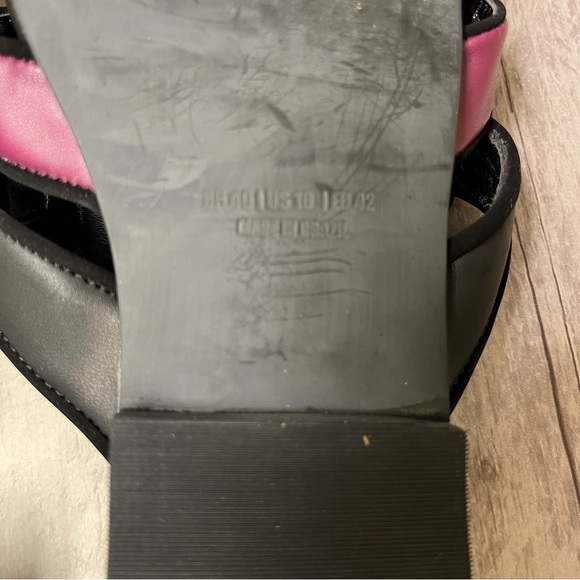 NWB FARM Rio Black Rainbow Beaded Mule Size 10 - Picture 9 of 10